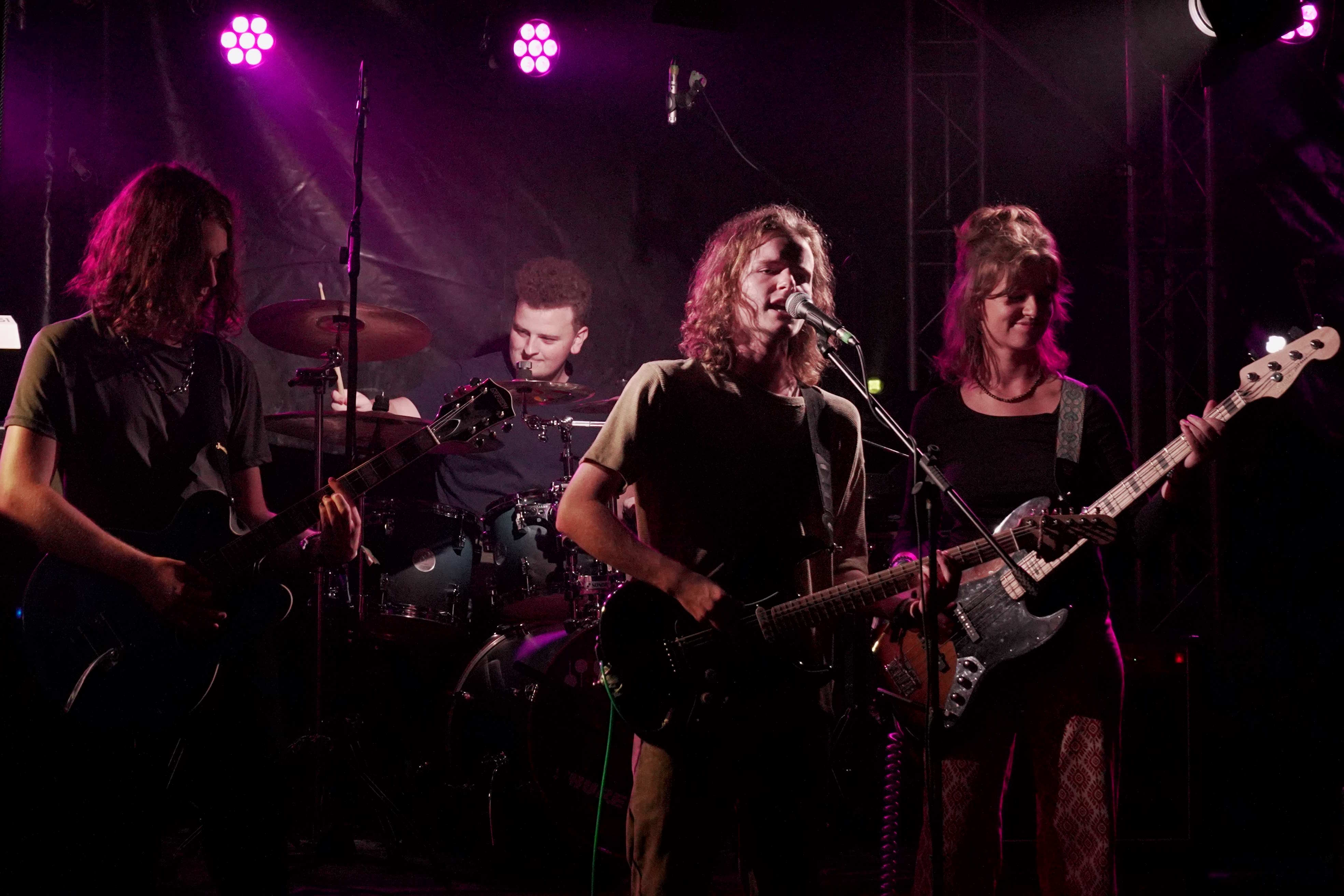 Picture of cry for fun performing live on Stage